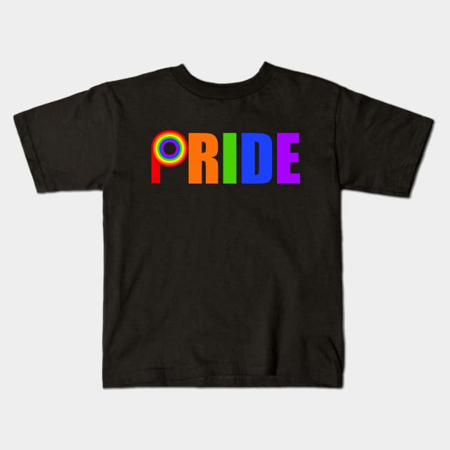 Gay Pride Cool LGBT Parade Kids T-Shirt by epiclovedesigns